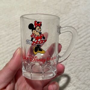 Vintage Disney Shot Glass With Handle, Mug Style “Minnie Mouse”
